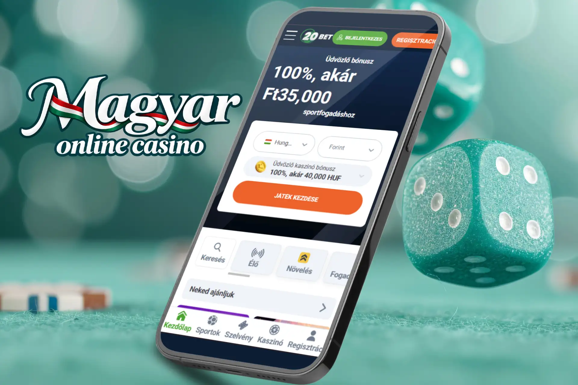 20Bet hivatalos mobil weboldal