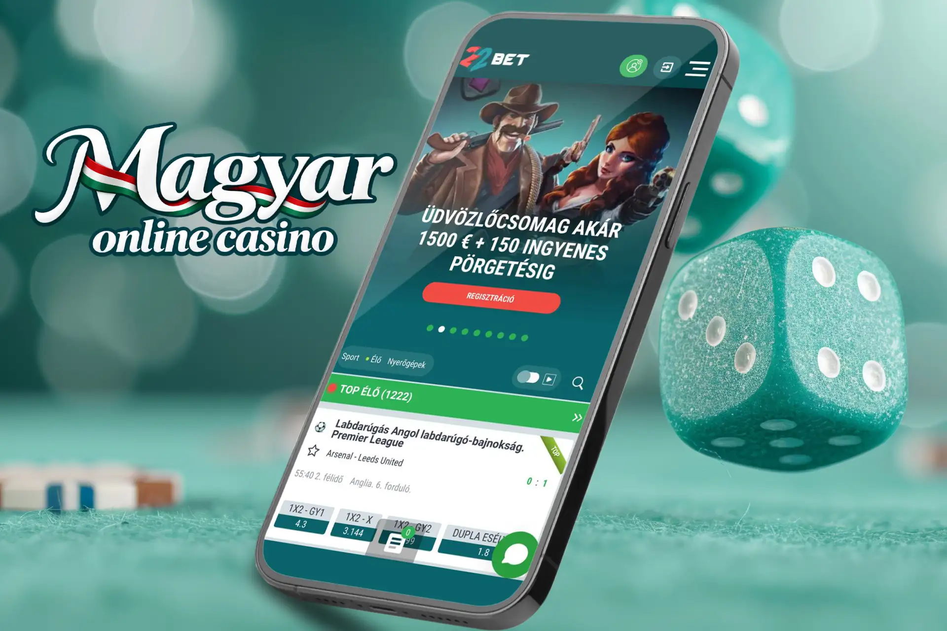 22Bet hivatalos mobil weboldal