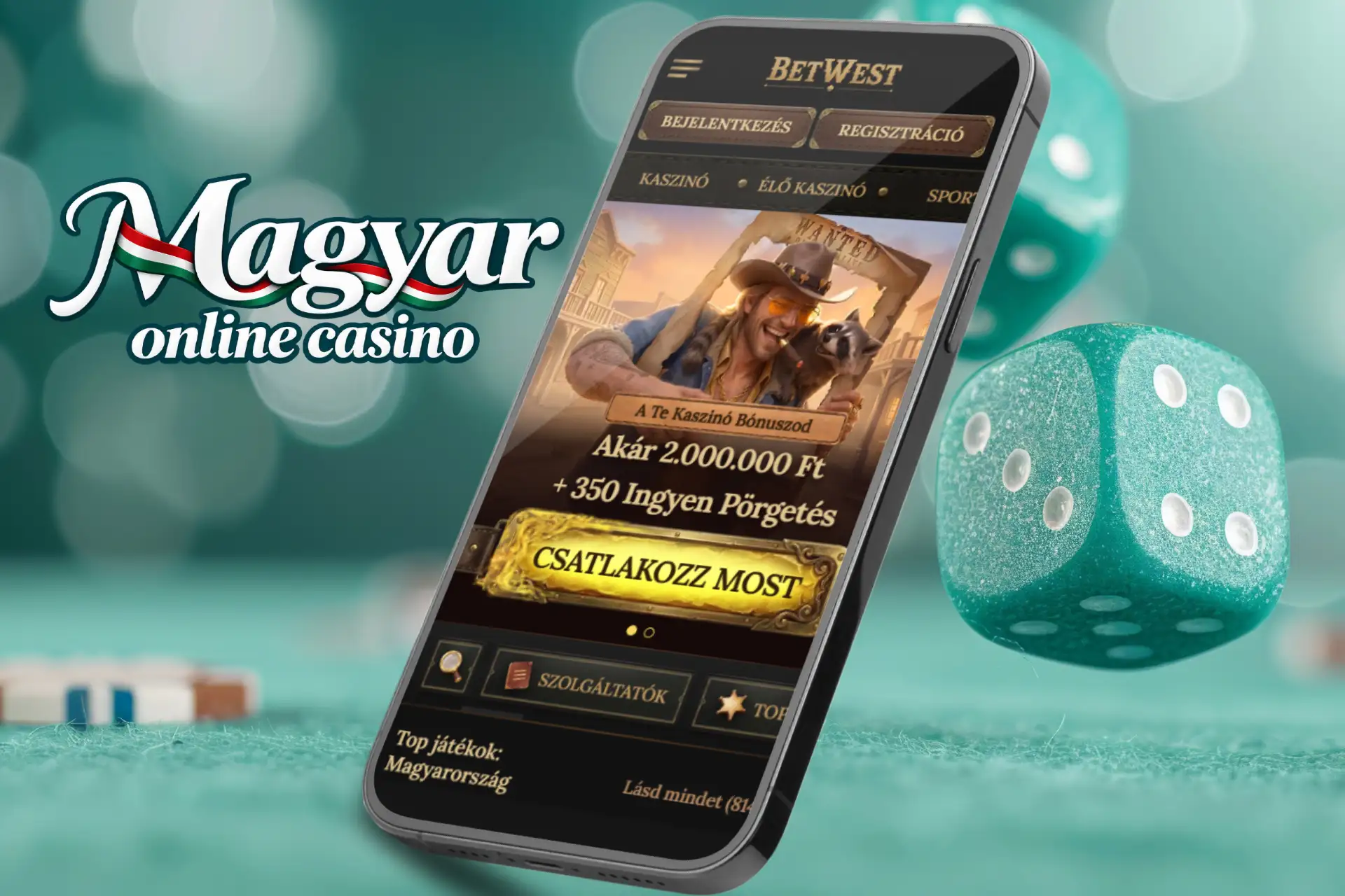 BetWest hivatalos mobil weboldal