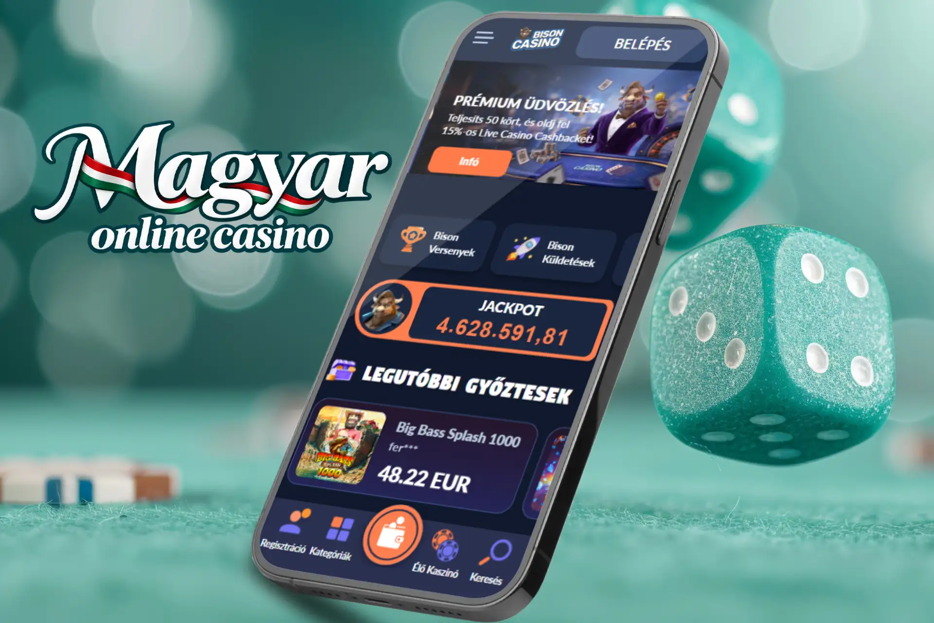 Hivatalos Bison Casino mobil weboldal