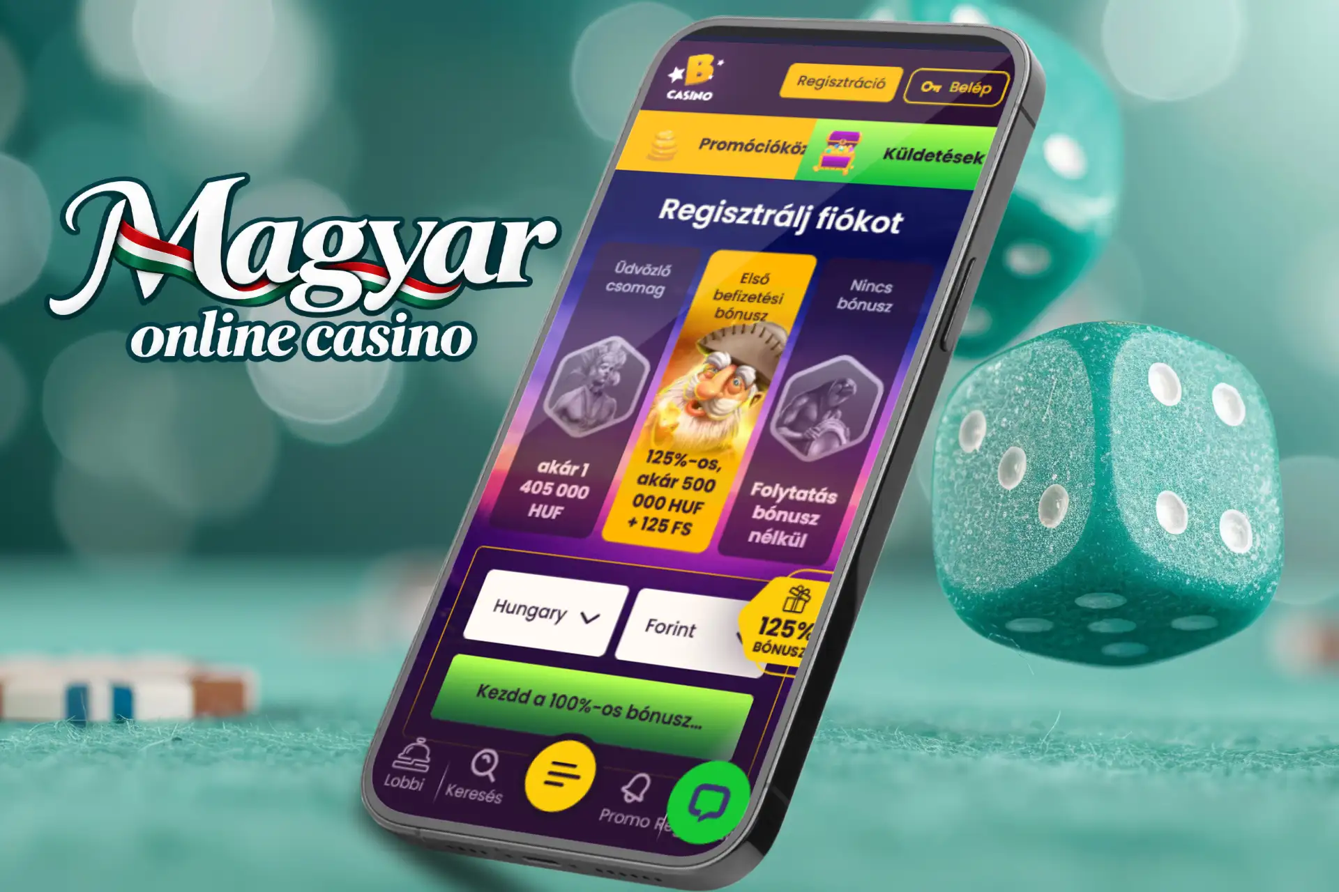 Hivatalos Bizzo Casino mobil weboldal