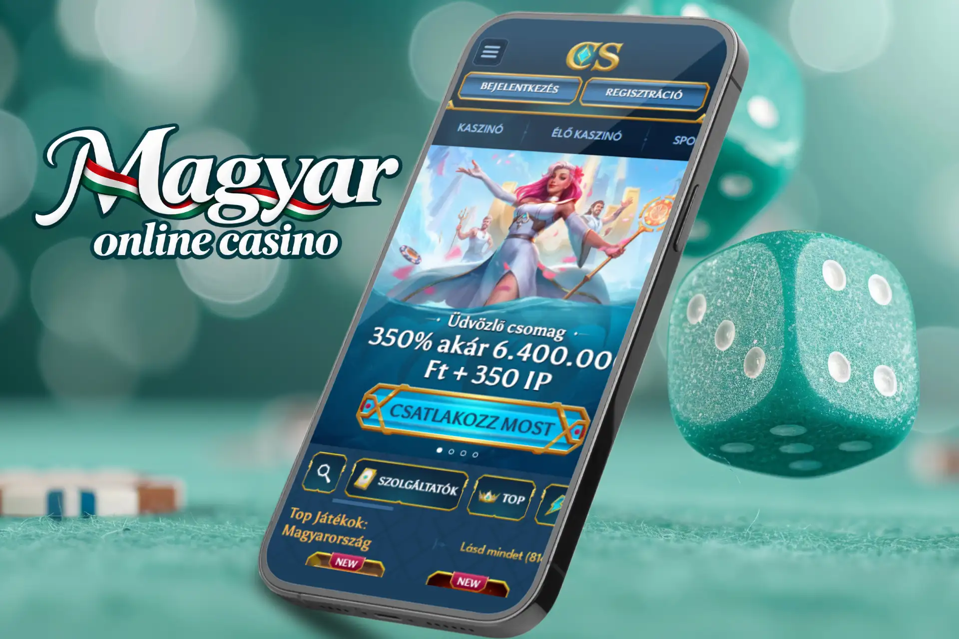Casea Casino hivatalos mobil weboldal
