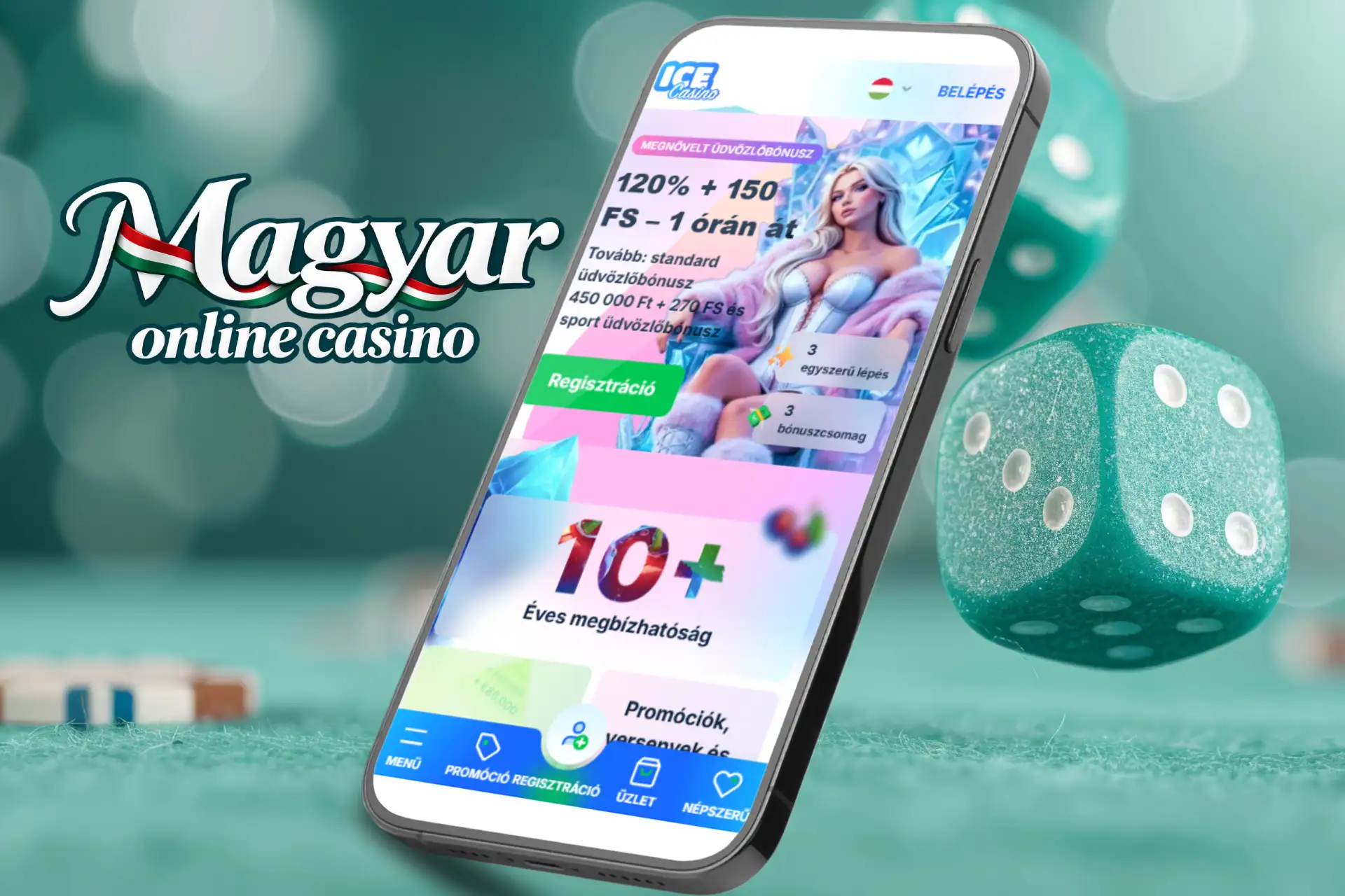 Ice Casino hivatalos mobil weboldala