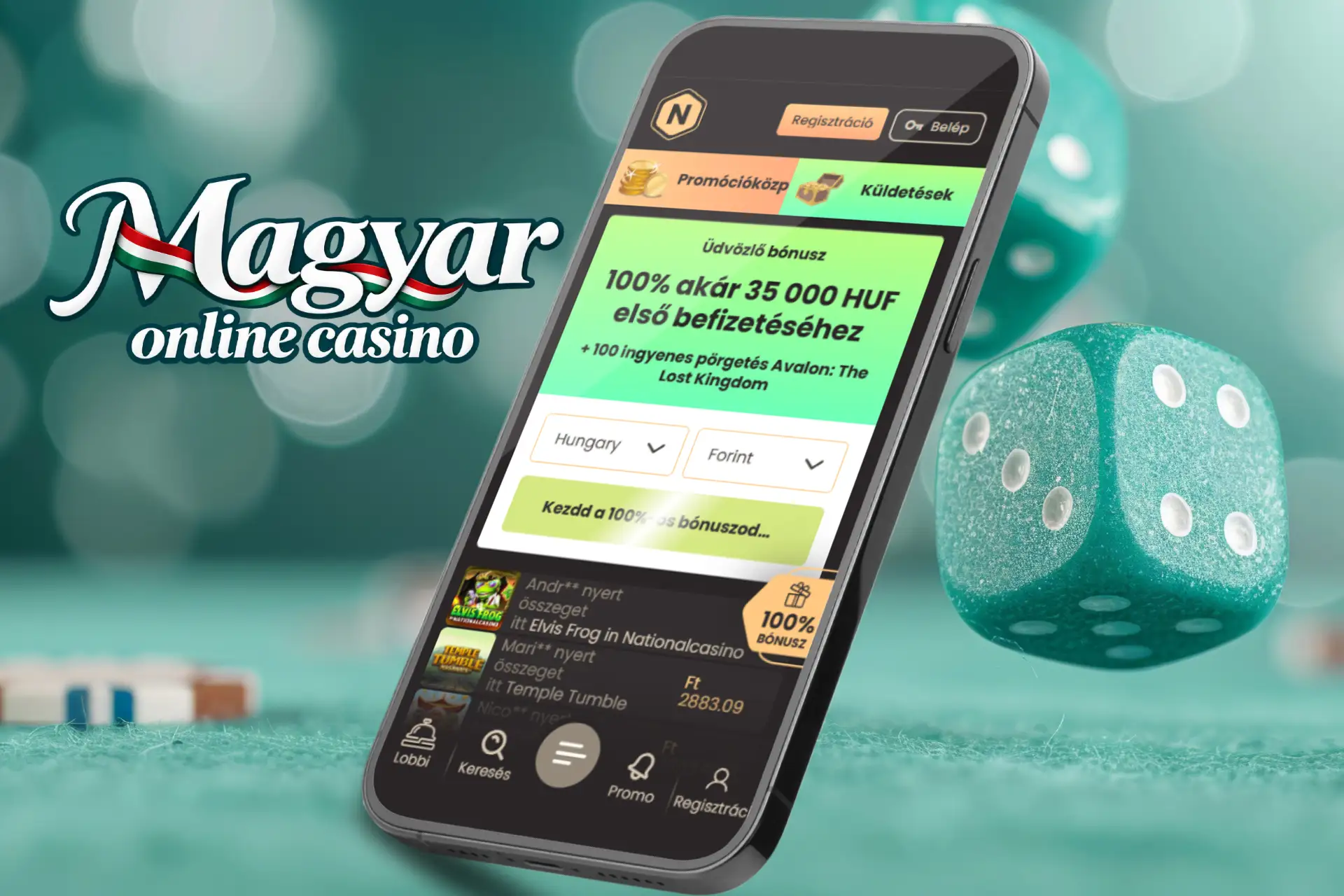 National Casino hivatalos mobil weboldal
