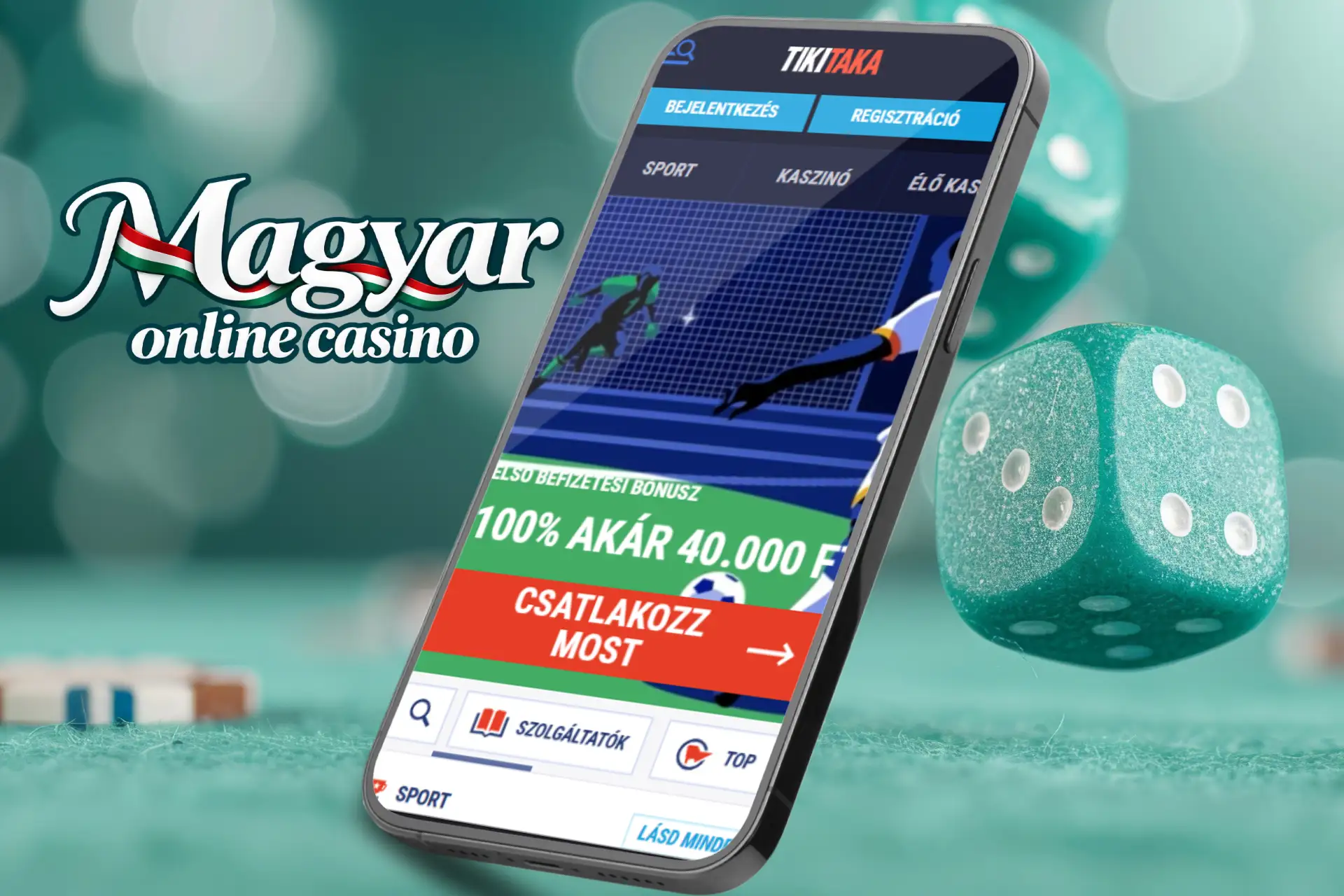 TikiTaka hivatalos mobil weboldala