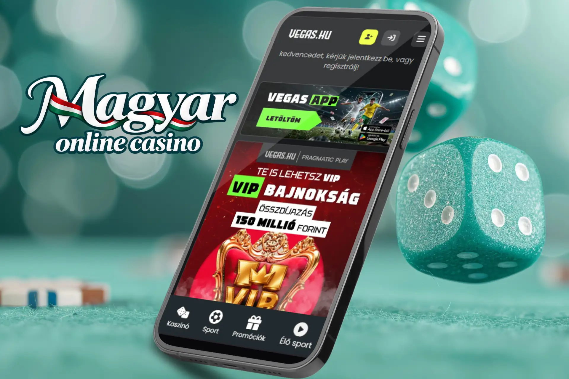 Vegas.hu hivatalos mobil weboldal