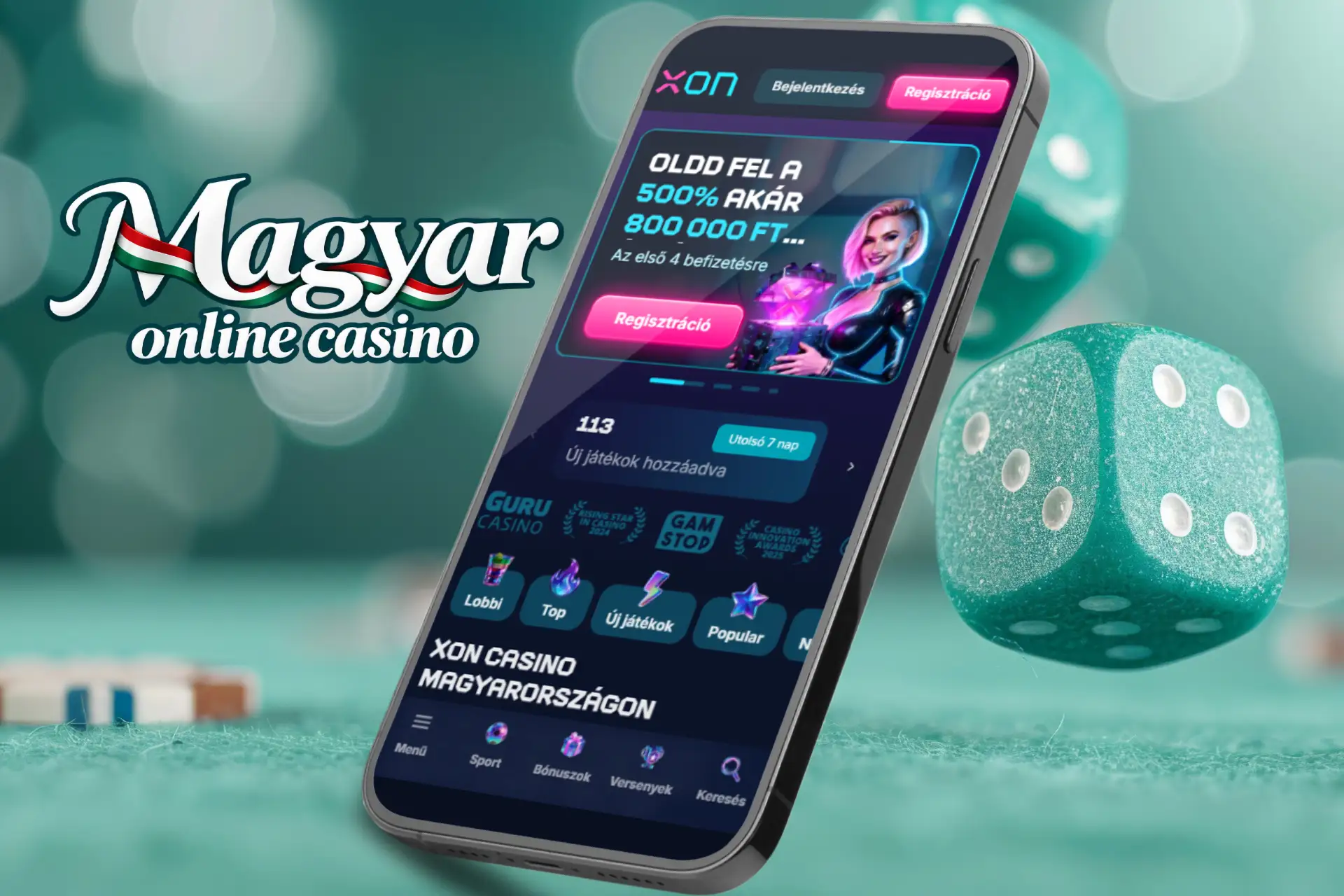XON Bet hivatalos mobil weboldal